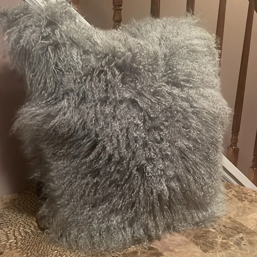 Williams Sonoma Lamb Fur Pillow Cover